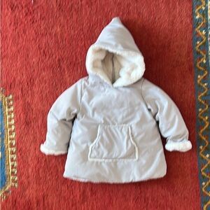 Zara Kids Cream Fleece Jacket 2-3 years